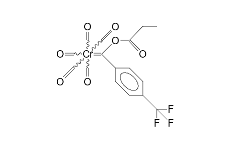 Pentacarbonyl-(propionyloxy-(4-trifluoromethyl-phenyl)-carbene) chromium