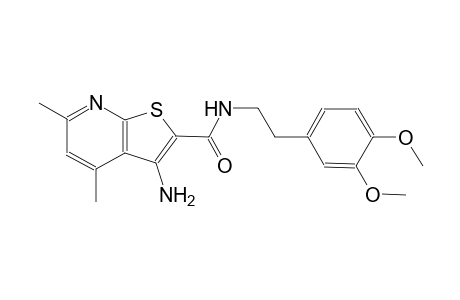 3-amino-N-[2-(3,4-dimethoxyphenyl)ethyl]-4,6-dimethylthieno[2,3-b]pyridine-2-carboxamide