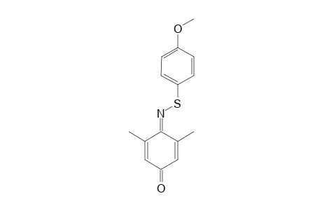 N-(4-METHOXYPHENYL)-THIO-3,5-DIMETHYL-1,4-BENZOQUINONIMINE