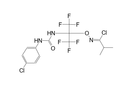 (1Z)-N-[1-{[(4-chloroanilino)carbonyl]amino}-2,2,2-trifluoro-1-(trifluoromethyl)ethoxy]-2-methylpropanimidoyl chloride