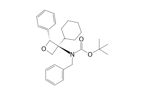 N-benzyl-N-[(2R,3S)-3-cyclohexyl-2-phenyl-oxetan-3-yl]carbamic acid tert-butyl ester