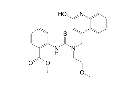 benzoic acid, 2-[[[[(2-hydroxy-4-quinolinyl)methyl](2-methoxyethyl)amino]carbonothioyl]amino]-, methyl ester