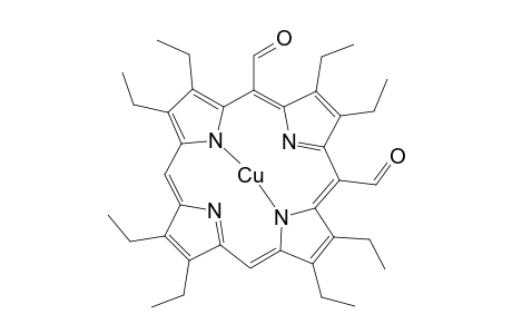 Copper, [2,3,7,8,12,13,17,18-octaethyl-21H,23H-porphine-5,10-dicarboxaldehyda to(2-)-N21,N22,N23,N24]-, (SP-4-2)-