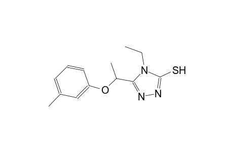 4-ethyl-5-[1-(3-methylphenoxy)ethyl]-4H-1,2,4-triazole-3-thiol