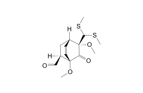 (1S,2S,4R,8S)-2-[bis(methylsulfanyl)methyl]-2,4-dimethoxy-3-oxidanylidene-bicyclo[2.2.2]oct-5-ene-8-carbaldehyde
