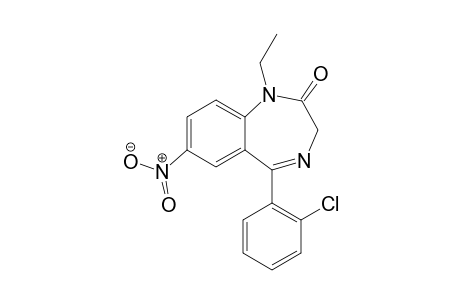 5-(2-Chlorophenyl)-1-ethyl-7-nitro-1H-benzo[e][1,4]diazepin-2(3H)-one