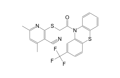 3-pyridinecarbonitrile, 4,6-dimethyl-2-[[2-oxo-2-[2-(trifluoromethyl)-10H-phenothiazin-10-yl]ethyl]thio]-