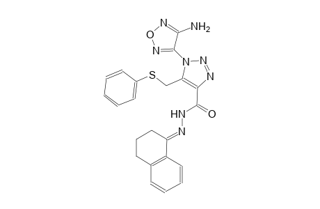 1-(4-amino-1,2,5-oxadiazol-3-yl)-N'-((1E)-3,4-dihydro-1(2H)-naphthalenylidene)-5-[(phenylsulfanyl)methyl]-1H-1,2,3-triazole-4-carbohydrazide