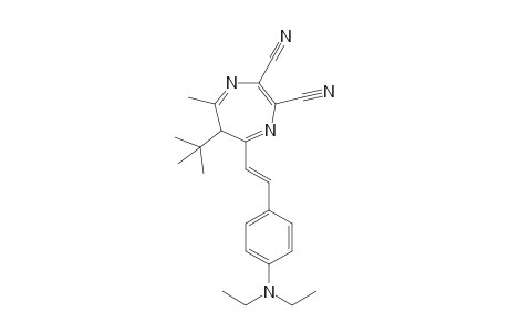 2,3-Dicyano-5-[4-(diethylamino)styryl]-6-t-butyl-7-methyl-6H-1,4-diazepine