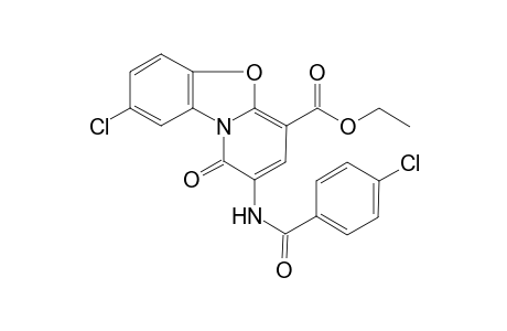 8-Chloro-2-[(4-chlorobenzoyl)amino]-1-keto-pyrido[2,1-b][1,3]benzoxazole-4-carboxylic acid ethyl ester