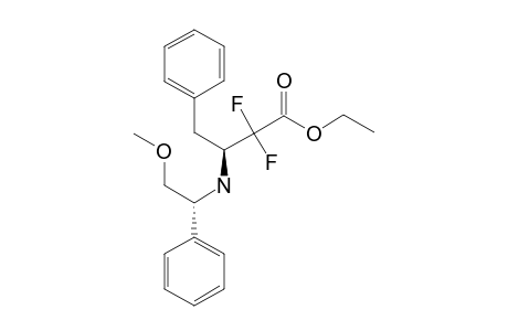 ETHYL-(3-S)-2,2-DIFLUORO-3-[N-[(1-S)-(2-METHOXY-1-PHENYLETHYL)]-AMINO]-4-PHENYLBUTANOATE