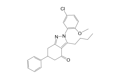3-Butyl-2-(5-chloranyl-2-methoxy-phenyl)-6-phenyl-6,7-dihydro-5H-indazol-4-one