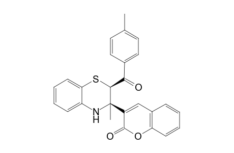 cis-3-[3,4-Dihydro-3-methyl-2-(4-methylbenzoyl)-2H-1,4-benzothiazin-3-yl]-2H-1-benzopyran-2-one