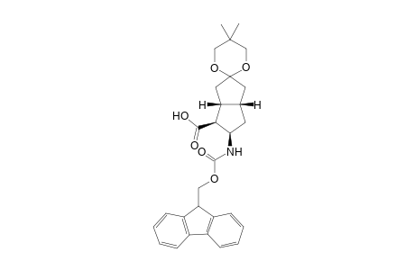 (1'S,2'R,3'aS,6'aR)-2'-(9H-fluoren-9-ylmethoxycarbonylamino)-5,5-dimethyl-spiro[1,3-dioxane-2,5'-2,3,3a,4,6,6a-hexahydro-1H-pentalene]-1'-carboxylic acid