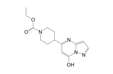 1-piperidinecarboxylic acid, 4-(7-hydroxypyrazolo[1,5-a]pyrimidin-5-yl)-, ethyl ester