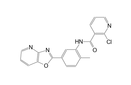 3-pyridinecarboxamide, 2-chloro-N-(2-methyl-5-oxazolo[4,5-b]pyridin-2-ylphenyl)-
