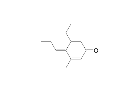 2-Cyclohexen-1-one, 5-ethyl-3-methyl-4-propylidene-
