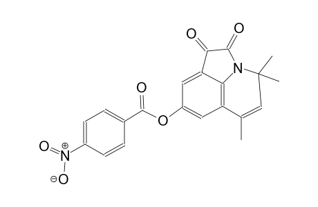 4,4,6-trimethyl-1,2-dioxo-1,2-dihydro-4H-pyrrolo[3,2,1-ij]quinolin-8-yl 4-nitrobenzoate