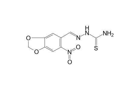 Benzaldehyde, 3,4-methylenedioxy-2-nitro-, thiosemicarbazone