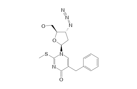 1-(3-AZIDO-2,3-DIDEOXY-BETA-D-ERYTHRO-PENTOFURANOSYL)-5-BENZYL-2-METHYLTHIOPYRIMIDIN-4(1H)-ONE