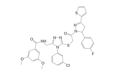 benzamide, N-[[4-(3-chlorophenyl)-5-[[2-[5-(4-fluorophenyl)-4,5-dihydro-3-(2-thienyl)-1H-pyrazol-1-yl]-2-oxoethyl]thio]-4H-1,2,4-triazol-3-yl]methyl]-3,5-dimethoxy-