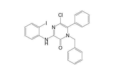 1-Benzyl-5-chloro-3-(2-iodophenylamino)-6-phenyl-2(1H)-pyrazinone