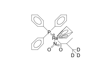 /.eta.-5/-Cyclopentadienyl-nitroso-triphenylphosphino-(1-oxo-2-trideuteriomethyl-propyl) rhenium