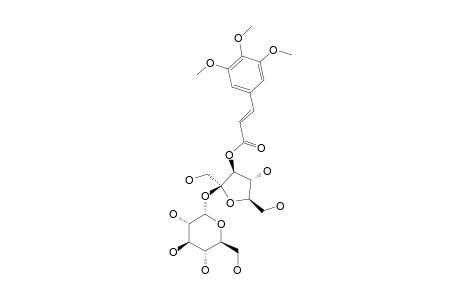 GLOMERATOSE-A;3-O-[(E)-3,4,5-TRIMETHOXYCINNAMOYL]-BETA-D-FRUCTOFURANOSYL-(2->1)-ALPHA-D-GLUCOPYRANOSIDE