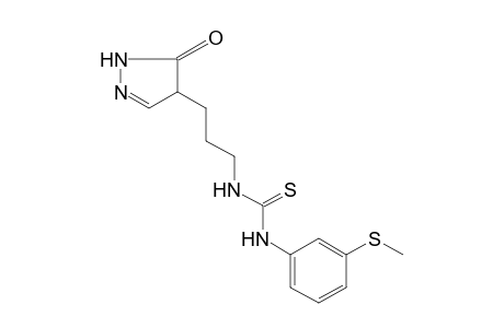 1-[m-(methylthio)phenyl]-3-[3-(5-oxo-2-pyrazolin-4-yl)propyl]-2-thiourea