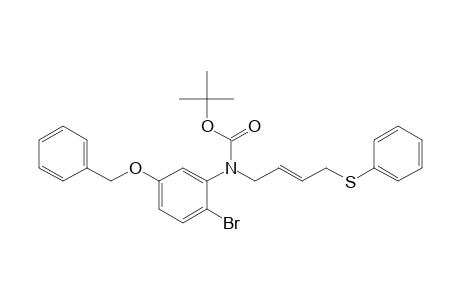 N-(2-bromo-5-phenylmethoxyphenyl)-N-[(E)-4-(phenylthio)but-2-enyl]carbamic acid tert-butyl ester