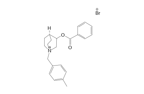 3-BENZOYLOXY-1-(4-METHYLBENZYL)-QUINUCLIDINIUM-BROMIDE