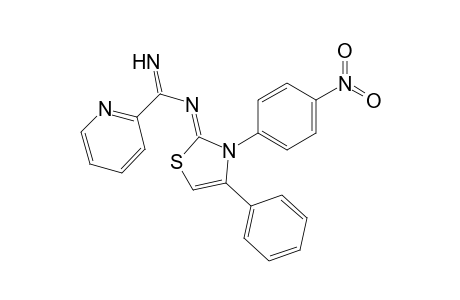 N-(3-(4-Nitrophenyl)-4-phenyl thiazol-2(3H)-ylidene)picolinamidine