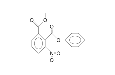 3-Nitro-2-phenoxycarbonyl-benzoic acid, methyl ester