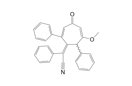 6-Methoxy-4-(.alpha.-cyanobenzylidene)-3,5-diphenylcyclohepta-2,6-dien-1-one isomer