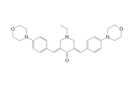4-piperidinone, 1-ethyl-3,5-bis[[4-(4-morpholinyl)phenyl]methylene]-, (3E,5E)-