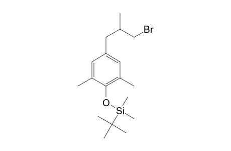 (+-)-4-(3-Bromo-2-methylpropyl)-1-[(tert-butyldimethylsilyl)oxy]-2,6-dimethoxybenzene