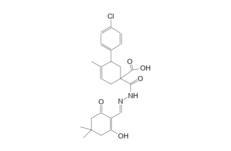 5-(4-chlorophenyl)-1-({(2E)-2-[(2-hydroxy-4,4-dimethyl-6-oxo-1-cyclohexen-1-yl)methylene]hydrazino}carbonyl)-4-methyl-3-cyclohexene-1-