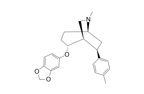 1-ALPHA-(3'',4''-(METHYLENEDIOXY)-PHENOXY)-3-BETA-(4-METHYLPHENYL)-AZABICYCLO-[3.2.2]-NONANE
