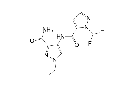 4-({[1-(difluoromethyl)-1H-pyrazol-5-yl]carbonyl}amino)-1-ethyl-1H-pyrazole-3-carboxamide