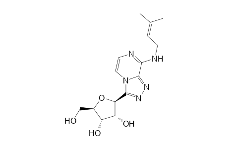 8-(3-Methyl-2-butenylamino)-3-(.beta.-D-ribofuranosyl)-S-triazolo[4,3-a]pyrazine