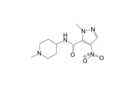 1-methyl-N-(1-methyl-4-piperidinyl)-4-nitro-1H-pyrazole-5-carboxamide