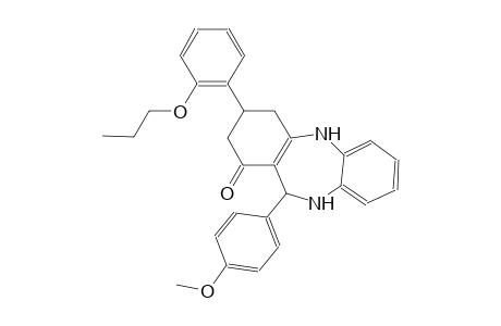 11-(4-methoxyphenyl)-3-(2-propoxyphenyl)-2,3,4,5,10,11-hexahydro-1H-dibenzo[b,e][1,4]diazepin-1-one