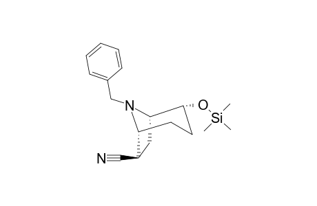8-BENZYL-2-ENDO-[TRIMETHYLSILYLOXY]-8-AZABICYCLO-[3.2.1]-OCTANE-6-EXO-CARBONITRILE