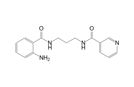 3-pyridinecarboxamide, N-[3-[(2-aminobenzoyl)amino]propyl]-