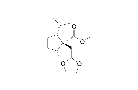 Methyl (1R,2R,5R)-1-[(1,3-Dioxolan-2-yl)methyl]-2-isopropyl-5-methylcyclopentanecarboxylate