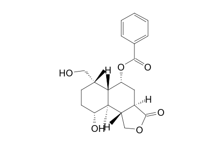Naphtho[1,2-c]furan-3(1H)-one, 5-(benzoyloxy)decahydro-9-hydroxy-6-(hydroxymethyl)-6,9a-dimethyl-, [3aR-(3a.alpha.,5.alpha.,5a.beta.,6.beta.,9.alpha.,9a.alpha.,9b.beta.)]-