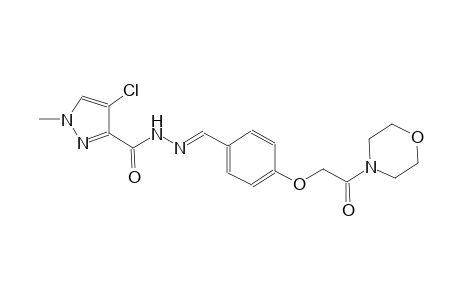 4-chloro-1-methyl-N'-((E)-{4-[2-(4-morpholinyl)-2-oxoethoxy]phenyl}methylidene)-1H-pyrazole-3-carbohydrazide