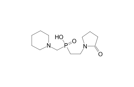 2-(2-oxo-1-pyrrolidinyl)ethyl(1-piperidinylmethyl)phosphinic acid