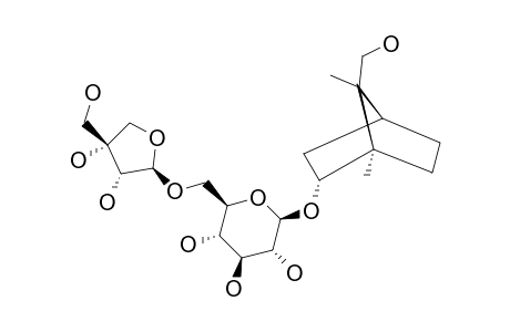 (2R)-BORNANE-2,9-DIOL-2-O-BETA-D-APIOFURANOSYL-(1->6)-BETA-D-GLUCOPYRANOSIDE
