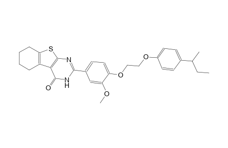 benzo[4,5]thieno[2,3-d]pyrimidin-4(3H)-one, 5,6,7,8-tetrahydro-2-[3-methoxy-4-[2-[4-(1-methylpropyl)phenoxy]ethoxy]phenyl]-